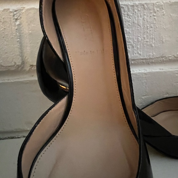 J.Crew D'Orsay Black Patent Leather Pumps  8.5M - Picture 3 of 5